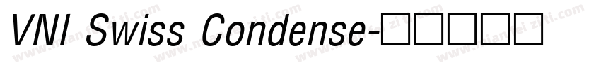 VNI Swiss Condense字体转换